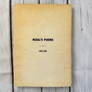 Rizal's Poems 1869–1896 José Rizal National Historical‎ Commission 1972 Edition
